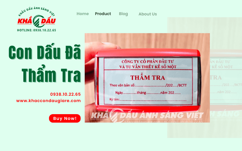 Con dấu đã thẩm tra 