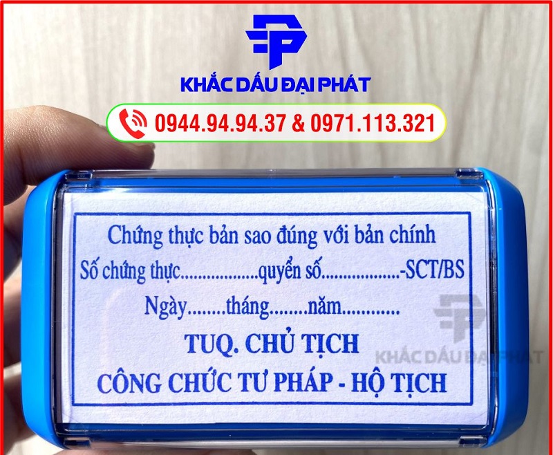 Các mẫu con dấu được sử dụng nhiều tại Đống Đa