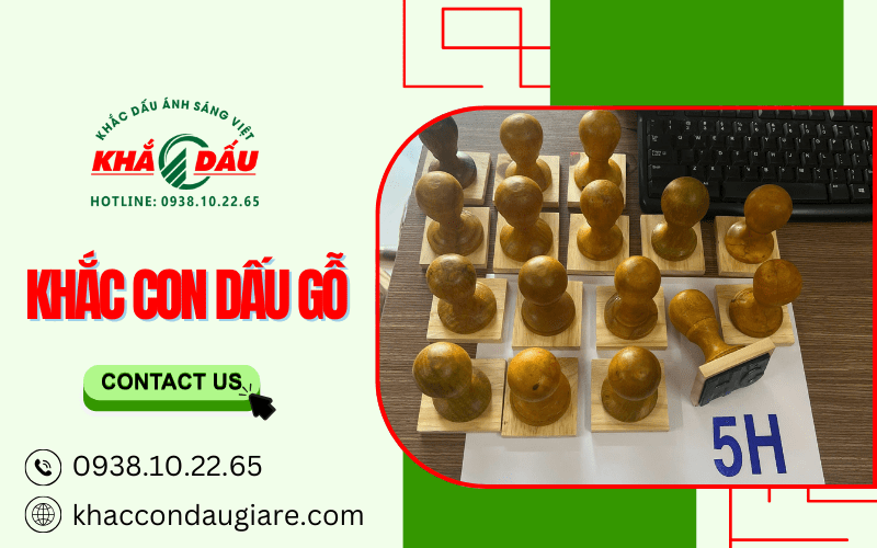 khắc con dấu gỗ