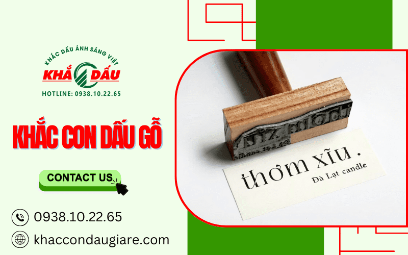 khắc con dấu gỗ