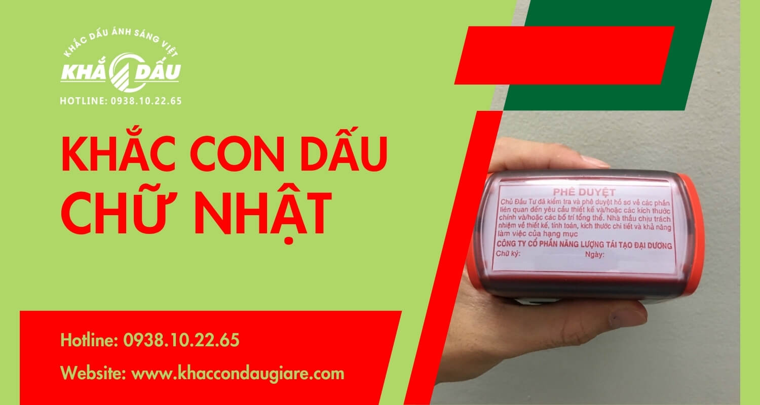 Khắc Con Dấu Chữ Nhật