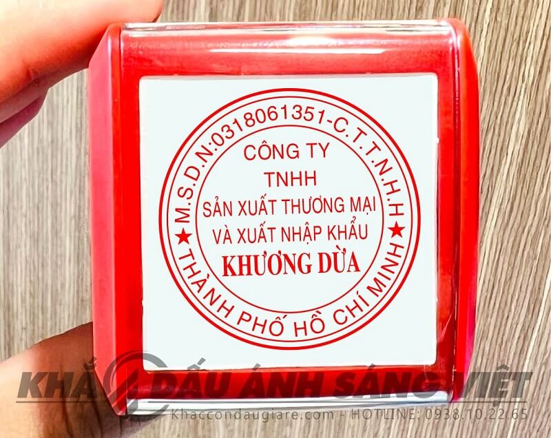 Khắc Con Dấu Tròn Công Ty