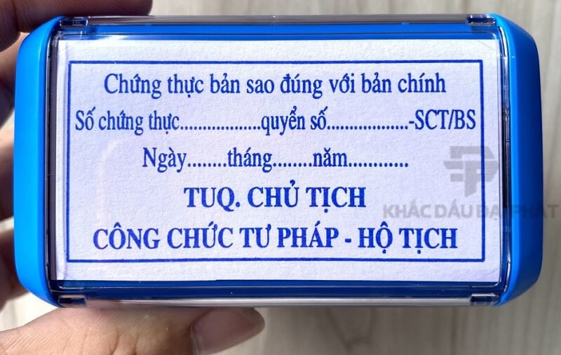 Quy trình làm con dấu tại Khắc dấu Ánh Sáng Việt